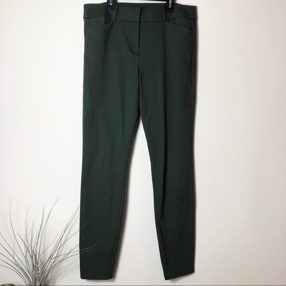 LOFT Pants - Loft Green Marisa Skinny Pants